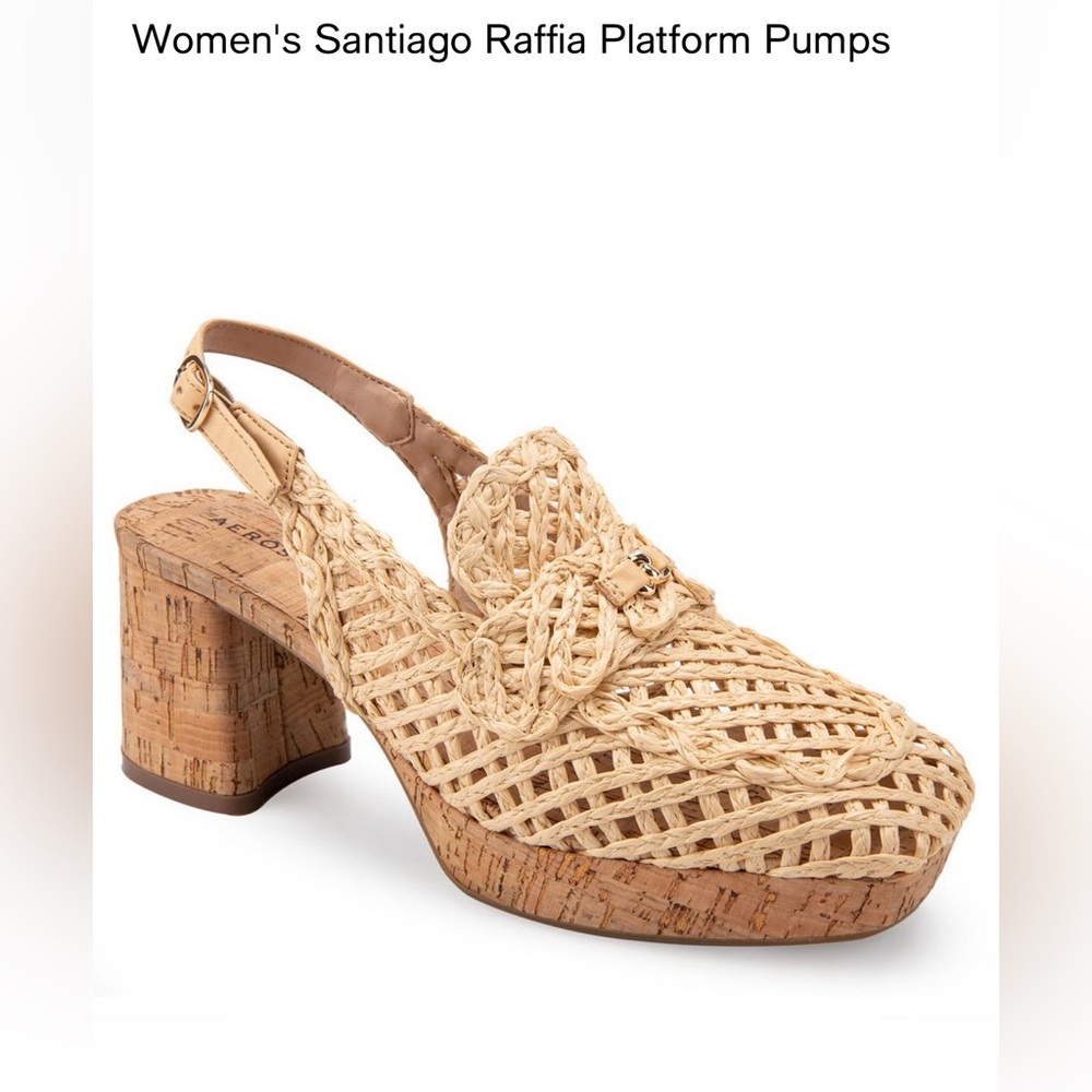 AEROSOLES SANTIAGO RAFFIA NATURAL SZ 9